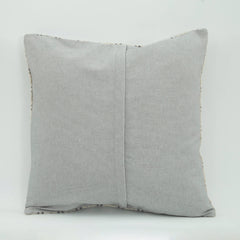 Wool Decorative Pillow Case – Beige Ethnic 1.8 x 1.8 Zipper Cover