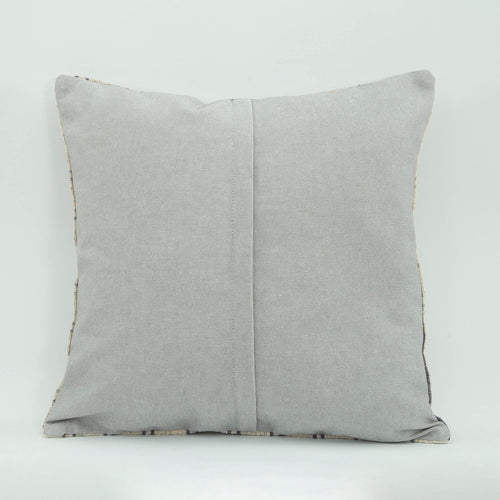 Wool Decorative Pillow - Beige Ethnic Pillow Cover With Zipper | Handmade Unique Case