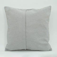 Emel Beige Ethnic Wool Decorative Pillow Case 1'8'' x 1'8''