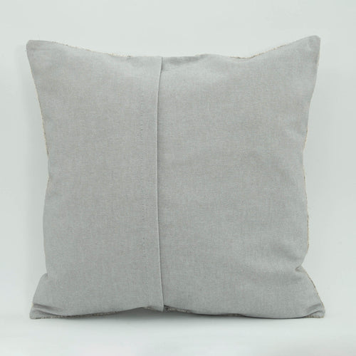Emel Beige Ethnic Wool Decorative Pillow Case 1'8'' x 1'8''