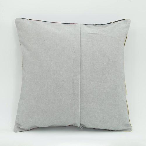 Wool Decorative Pillow Case - Black Ethnic Handmade Cushion Cover 18x18