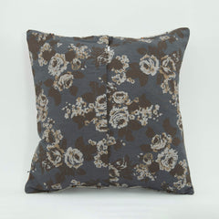 Wool Decorative Pillow – Ethnic White Cushion Cover with Zipper, Handmade