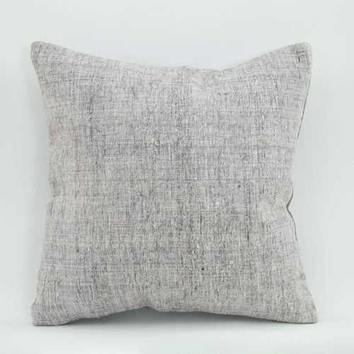 Emel Grey Ethnic Wool Decorative Pillow Case 1'8'' x 1'8''