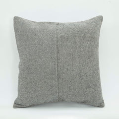 Emel Grey Ethnic Wool Decorative Pillow Case 1'8'' x 1'8''