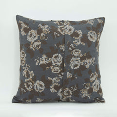 Wool Decorative Pillow - Beige Ethnic Pillow Case 18x18 Zipper Cover Unique Design