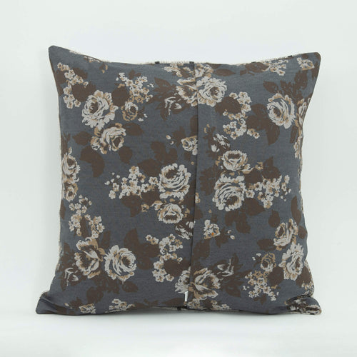 Wool Decorative Pillow - Beige Ethnic Pillow Case 18x18 Zipper Cover Unique Design