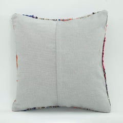 Emel Blue Striped Wool Decorative Pillow Case 1'8'' x 1'8''