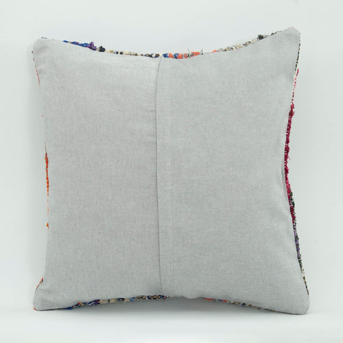 Emel Blue Striped Wool Decorative Pillow Case 1'8'' x 1'8''