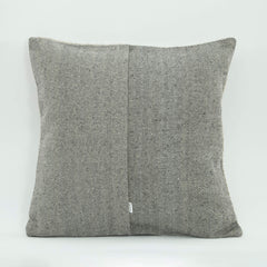 Wool Decorative Pillow - Beige Ethnic Handmade Cushion Cover With Zipper