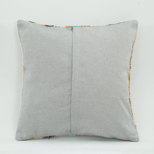 Wool Decorative Pillow Case – Striped Handmade Cushion Cover with Zipper 18x18