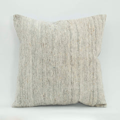 Emel Beige Ethnic Wool Decorative Pillow Case 1'8'' x 1'8''