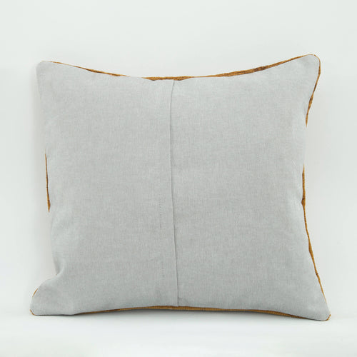 Emel Brown Ethnic Wool Decorative Pillow Case 1'8'' x 1'8''