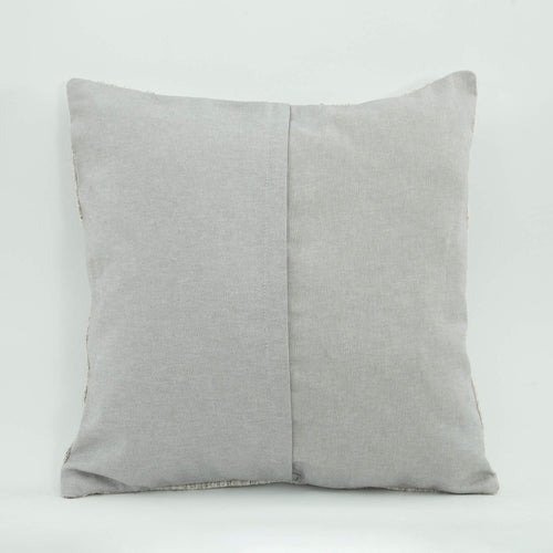 Emel Beige Ethnic Wool Decorative Pillow Case 1'8'' x 1'8''