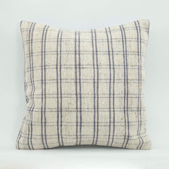 Wool Decorative Pillow Case – Beige Ethnic Handmade Zipper Cushion Cover