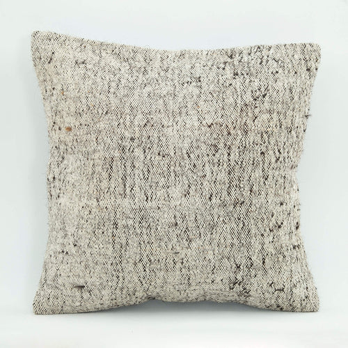 Emel Beige Ethnic Wool Decorative Pillow Case 1'8'' x 1'8''