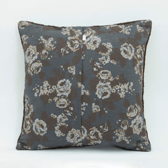 Emel Brown Ethnic Wool Decorative Pillow Case 1'8'' x 1'8''