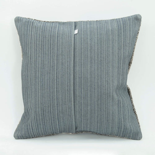 Emel Grey Ethnic Wool Decorative Pillow Case 1'8'' x 1'8''