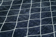 Geometric Carpet Purple Geometric Cotton Wool Handmade Area Rug 9'6'' x 13'0''