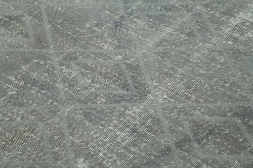 Geometric Carpet Grey Geometric Cotton Wool Handmade Area Rug 5'0'' x 6'10''