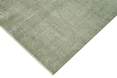 Geometric Carpet Grey Geometric Cotton Wool Handmade Area Rug 6'3'' x 9'6''
