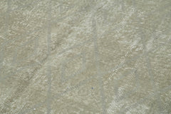 Geometric Carpet Grey Geometric Cotton Wool Handmade Area Rug 5'0'' x 8'2''