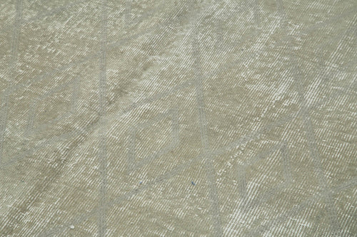 Geometric Carpet Grey Geometric Cotton Wool Handmade Area Rug 5'0'' x 8'2''