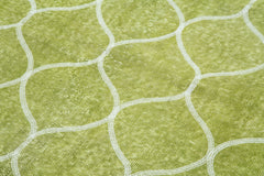 Geometric Carpet Green Geometric Cotton Wool Handmade Area Rug 4'11'' x 7'5''