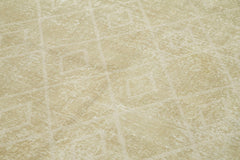 Geometric Carpet Beige Geometric Cotton Wool Handmade Area Rug 6'5'' x 9'7''