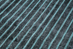 Geometric Carpet Black Geometric Cotton Wool Handmade Area Rug 5'4'' x 8'7''