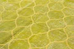 Geometric Carpet Yellow Geometric Cotton Wool Handmade Area Rug 6'6'' x 9'0''