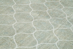 Geometric Carpet Grey Geometric Cotton Wool Handmade Area Rug 6'7'' x 10'2''