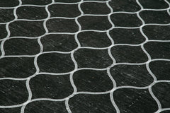 Geometric Carpet Black Geometric Cotton Wool Handmade Area Rug 9'7'' x 12'8''