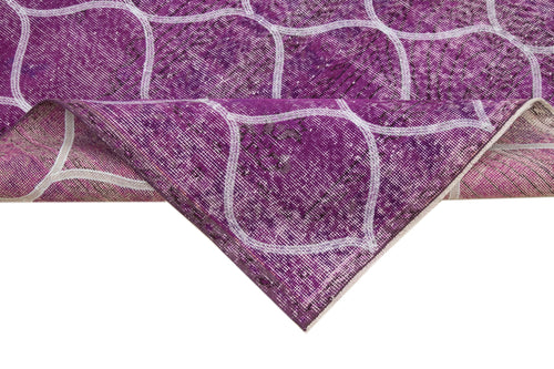 Geometric Carpet Pink Geometric Cotton Wool Handmade Area Rug 4'0'' x 11'10''