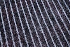 Geometric Carpet Black Geometric Cotton Wool Handmade Area Rug 4'8'' x 12'2''