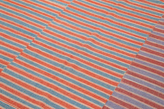 Striped Kilim Red Striped Cotton Wool Handmade Area Rug 6'0'' x 8'2''