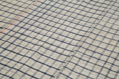 Striped Kilim Beige Striped Cotton Wool Handmade Area Rug 6'5'' x 10'10''