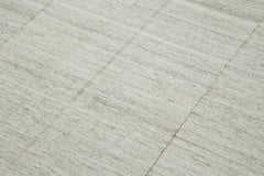 Striped Kilim Beige Striped Cotton Wool Handmade Area Rug 5'11'' x 10'2''