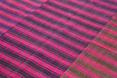 Striped Kilim Pink Striped Cotton Wool Handmade Area Rug 6'2'' x 9'3''