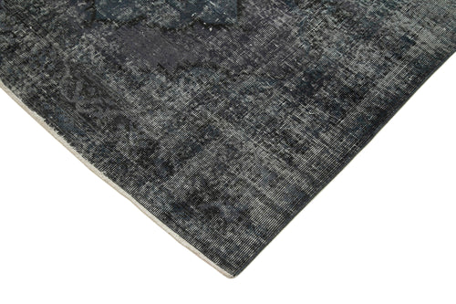 Zile Grey Vintage Cotton Wool Handmade Area Rug 4'10'' x 11'1''