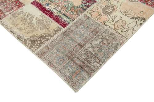 Kirk Yama Grey Patchwork Cotton Wool Handmade Area Rug 8'2'' x 11'7''
