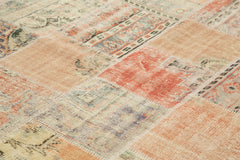 Kirk Yama Grey Patchwork Cotton Wool Handmade Area Rug 8'5'' x 11'8''