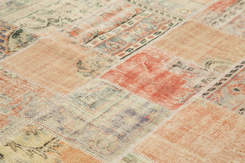 Kirk Yama Grey Patchwork Cotton Wool Handmade Area Rug 8'5'' x 11'8''