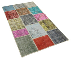 Kirk Yama Patchwork Cotton Wool Handmade Area Rug 3'1'' x 5'4''