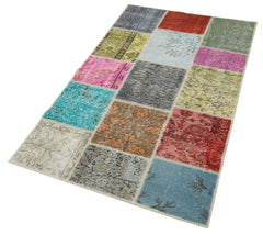 Kirk Yama Patchwork Cotton Wool Handmade Area Rug 3'1'' x 5'4''