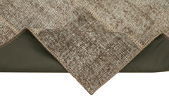 Kirk Yama Brown Patchwork Cotton Wool Handmade Area Rug 2'9'' x 7'7''