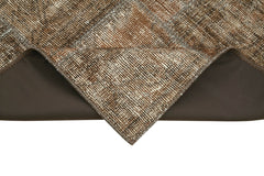 Kirk Yama Brown Patchwork Cotton Wool Handmade Area Rug 2'9'' x 9'3''