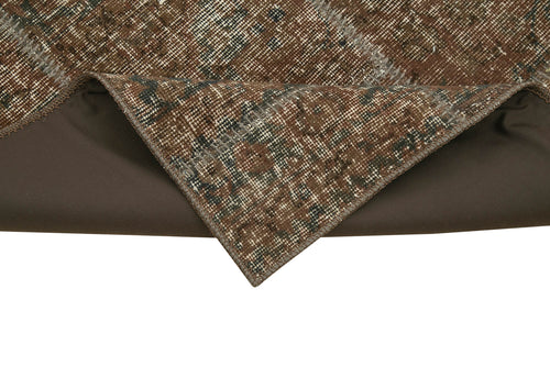Kirk Yama Brown Patchwork Cotton Wool Handmade Area Rug 2'10'' x 10'0''