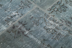 Kirk Yama Grey Patchwork Cotton Wool Handmade Area Rug 4'10'' x 4'10''