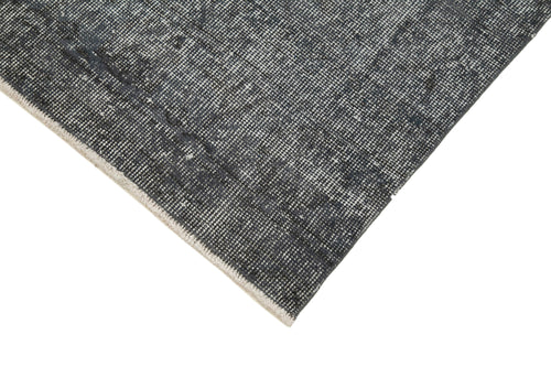 Overdyed Vintage Grey Vintage Cotton Wool Handmade Area Rug 2'8'' x 10'0''
