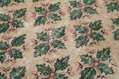 Checkered Kilim Beige Cotton Wool Handmade Area Rug 4'7'' x 8'4''